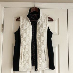 Nanette Laporte Vest. Black and White. Size S